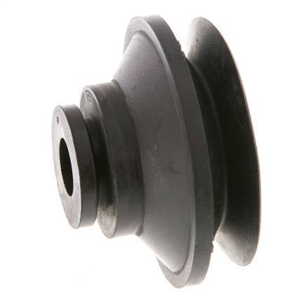 52mm Faltenbalg CR Schwarz Vakuum-Saugnapf Hub 12mm