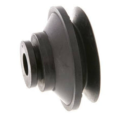 52mm Faltenbalg CR Schwarz Vakuum-Saugnapf Hub 12mm