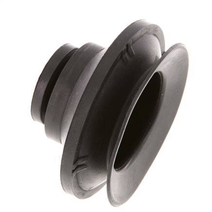 52mm Faltenbalg CR Schwarz Vakuum-Saugnapf Hub 12mm