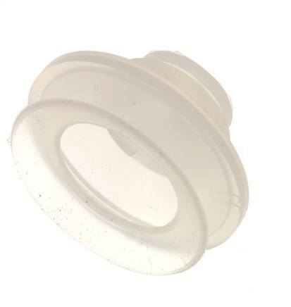 52mm Faltenbalg Silikon klar Vakuum Saugnapf Hub 12mm