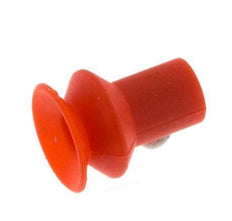 9mm Faltenbalg Silikon Rot Vakuum-Saugnapf Hub 3,5mm