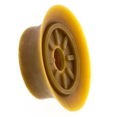 100mm Flacher NR Beige Vakuum-Saugnapf G 1/4 Zoll Innenhub 6mm dünne Lippen