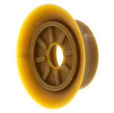 100mm Flacher NR Beige Vakuum-Saugnapf G 1/4 Zoll Innenhub 6mm dünne Lippen