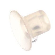 17mm flacher Silikon-Saugnapf, klar, Hub 2 mm