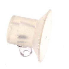 17mm flacher Silikon-Saugnapf, klar, Hub 2 mm