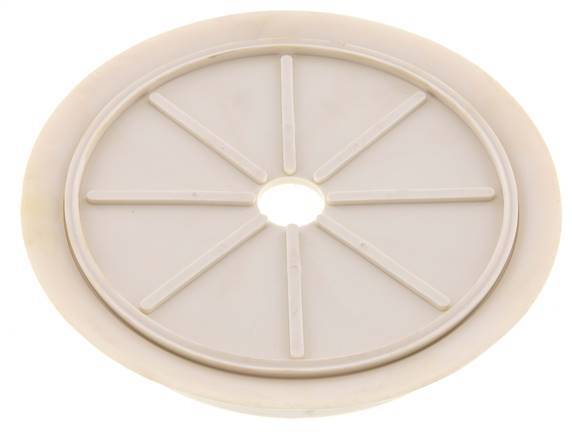 200mm Flacher NRE Weißer Vakuum-Saugnapf G 1/2 Zoll Innenhub 5mm Dünne Lippen