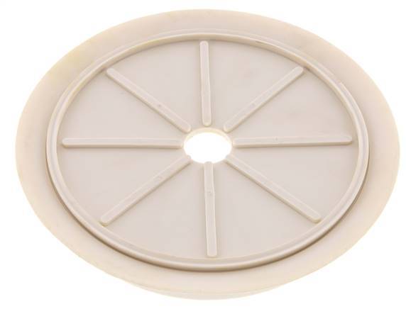 200mm Flacher NRE Weißer Vakuum-Saugnapf G 1/2 Zoll Innenhub 5mm Dünne Lippen