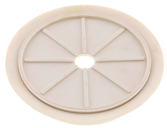 200mm Flacher NRE Weißer Vakuum-Saugnapf G 1/2 Zoll Innenhub 5mm Dünne Lippen