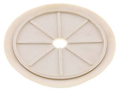 200mm Flacher NRE Weißer Vakuum-Saugnapf G 1/2 Zoll Innenhub 5mm Dünne Lippen