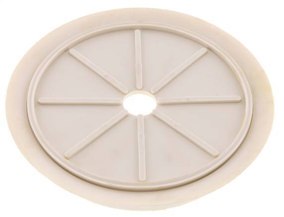 200mm Flacher NRE Weißer Vakuum-Saugnapf G 1/2 Zoll Innenhub 5mm Dünne Lippen