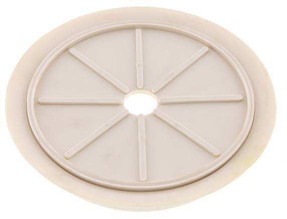 200mm Flacher NRE Weißer Vakuum-Saugnapf G 1/2 Zoll Innenhub 5mm Dünne Lippen