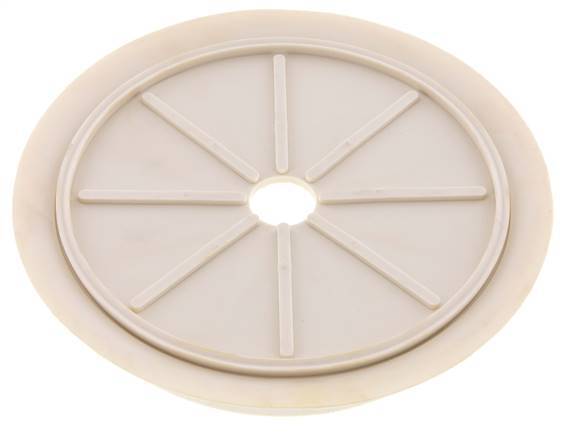 200mm Flacher NRE Weißer Vakuum-Saugnapf G 1/2 Zoll Innenhub 5mm Dünne Lippen