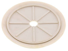 200mm Flacher NRE Weißer Vakuum-Saugnapf G 1/2 Zoll Innenhub 5mm Dünne Lippen