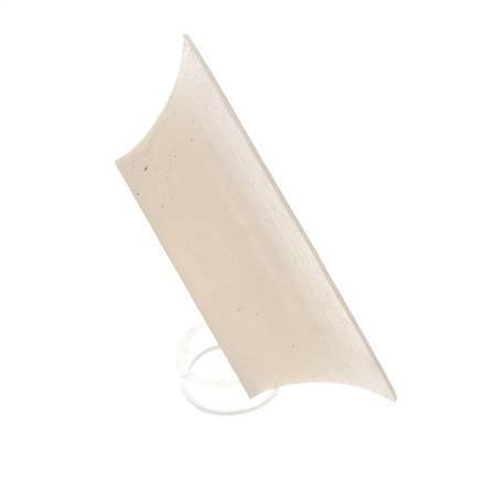 40mm Flach Silikon Klar Vakuum Saugnapf G 1/8 Zoll Innenhub 3mm Dünne Lippen