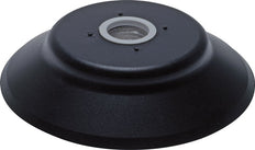 60mm flacher NBR schwarzer Vakuum-Saugnapf G 1/4 Zoll Innenhub 5mm robuste Lippen