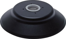 60mm flacher NBR schwarzer Vakuum-Saugnapf G 1/4 Zoll Innenhub 5mm robuste Lippen