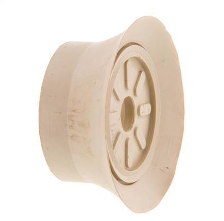 70mm Flacher NR Beige Vakuum-Saugnapf G 1/4 Zoll Innenhub 6mm Dünne Lippen