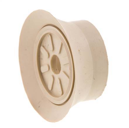 70mm Flacher NR Beige Vakuum-Saugnapf G 1/4 Zoll Innenhub 6mm Dünne Lippen