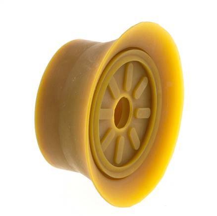 70mm Flacher NRE Brauner Vakuum-Saugnapf G 1/4 Zoll Innenhub 6mm Dünne Lippen