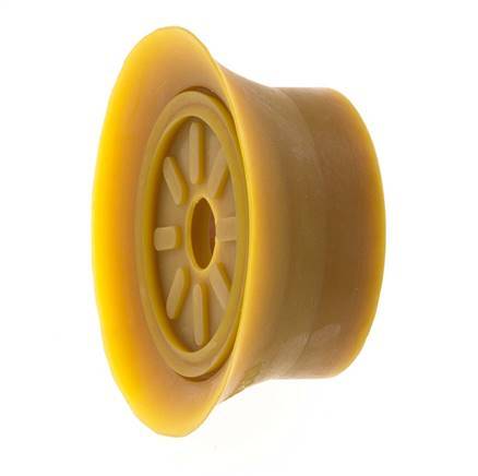 70mm Flacher NRE Brauner Vakuum-Saugnapf G 1/4 Zoll Innenhub 6mm Dünne Lippen