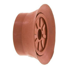 70mm Flacher SBR Rotbraun Vakuumsauger G 1/4 Zoll Innenhub 6mm Dünne Lippen