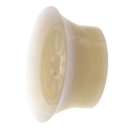 70mm flache Silikon klar Vakuum Saugnapf G 1/4 Zoll Innenhub 6mm dünne Lippen