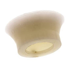 70mm flache Silikon klar Vakuum Saugnapf G 1/4 Zoll Innenhub 6mm dünne Lippen