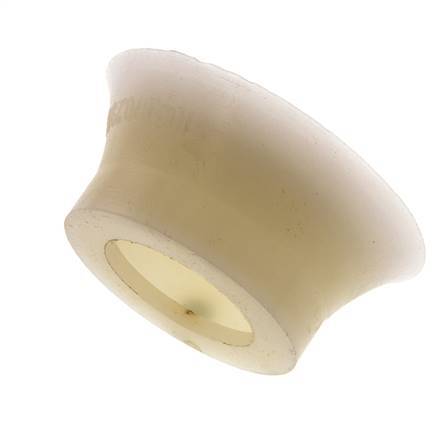 70mm flache Silikon klar Vakuum Saugnapf G 1/4 Zoll Innenhub 6mm dünne Lippen