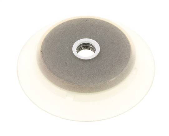 95mm flacher Silikon-Saugnapf, klar, G 1/4 Zoll, weiblich, Hub, 6mm, robuste Lippen