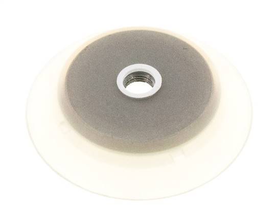 95mm flacher Silikon-Saugnapf, klar, G 1/4 Zoll, weiblich, Hub, 6mm, robuste Lippen