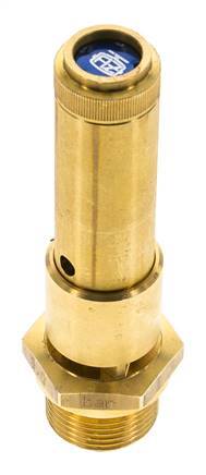 G 3/4'' Brass Pre-Set Safety Valve 12.3 bar (178.4 psi) DN 10