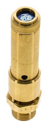 G 1/2'' Brass Pre-Set Safety Valve 12.8 bar (185.65 psi) DN 10