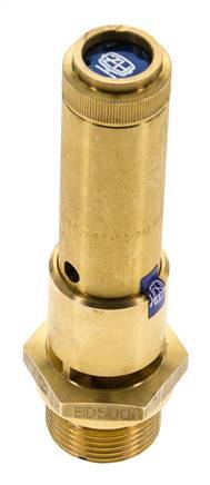 G 3/4'' Sicherheitsventil aus Messing, voreingestellt 13 bar (188,55 psi) DN 10