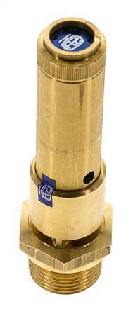 G 3/4'' Sicherheitsventil aus Messing, voreingestellt 13 bar (188,55 psi) DN 10