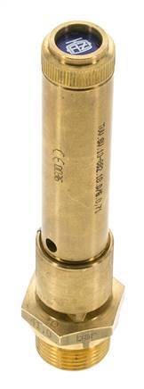 G 3/4'' Brass Pre-Set Safety Valve 41.5 bar (601.92 psi) DN 10