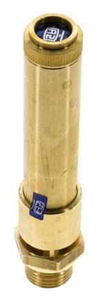 G 1/2'' Brass Pre-Set Safety Valve 49 bar (710.7 psi) DN 10