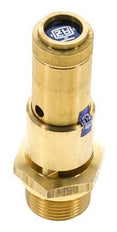 G 3/4'' Brass Pre-Set Safety Valve 5.2 bar (75.42 psi) DN 10