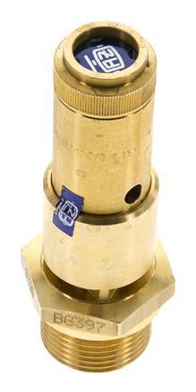G 3/4'' Brass Pre-Set Safety Valve 5.2 bar (75.42 psi) DN 10