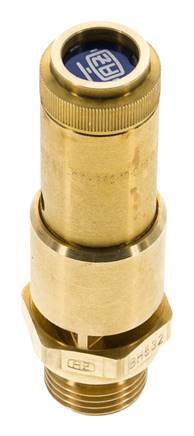 G 1/2'' Brass Pre-Set Safety Valve 7.2 bar (104.43 psi) DN 10