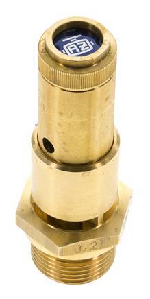 G 3/4'' Brass Pre-Set Safety Valve 7.7 bar (111.68 psi) DN 10