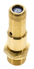 G 3/4'' Brass Pre-Set Safety Valve 7.7 bar (111.68 psi) DN 10