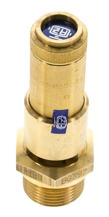 G 3/4'' Brass Pre-Set Safety Valve 7.7 bar (111.68 psi) DN 10