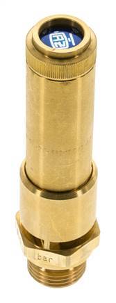 G 1/2'' Brass Pre-Set Safety Valve 9.2 bar (133.44 psi) DN 10