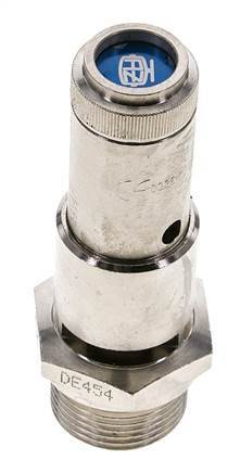 G 3/4'' Nickel-plated Brass Pre-Set Safety Valve 0.7 bar (10.15 psi) DN 10
