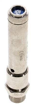G 1/2'' Nickel-plated Brass Pre-Set Safety Valve 41 bar (594.66 psi) DN 10