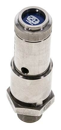 G 3/4'' Nickel-plated Brass Pre-Set Safety Valve 11 bar (159.54 psi) DN 10