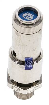 G 3/8'' Nickel-plated Brass Pre-Set Safety Valve 7 bar (101.53 psi) DN 10