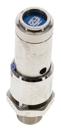 G 3/8'' Nickel-plated Brass Pre-Set Safety Valve 0.9 bar (13.05 psi) DN 10