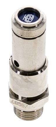 G 1/2'' Nickel-plated Brass Pre-Set Safety Valve 4 bar (58.02 psi) DN 10