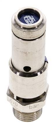 G 1/2'' Nickel-plated Brass Pre-Set Safety Valve 7 bar (101.53 psi) DN 10